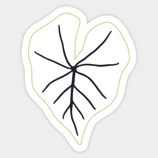 Elephant Ears on Green Sticker